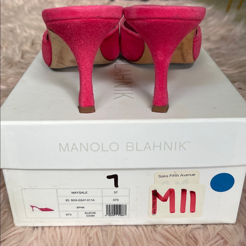 Manolo Blahnik Maysale Mule 70 - Picture 7 of 7